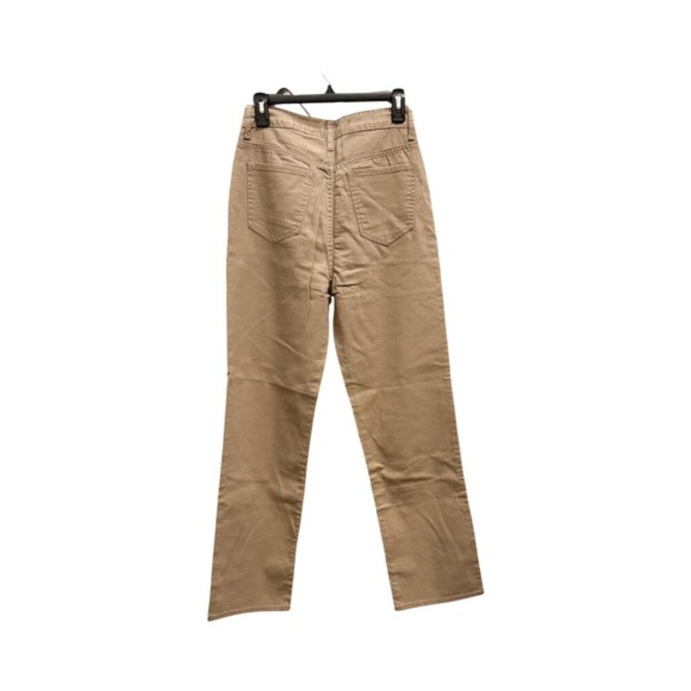 S.O.N.G. Patterned Jean Khaki Straight-Leg Pants | Classic Fit | Cotton Blend | - Picture 4 of 6